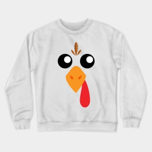 Turkey Face thanksgiving family matching awesome celebrate Crewneck Sweatshirt